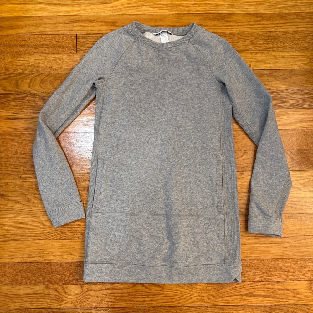 Ivivva (Lululemon kids) Infinite Places Dress Long Sleeve Light Gray - Size 10
